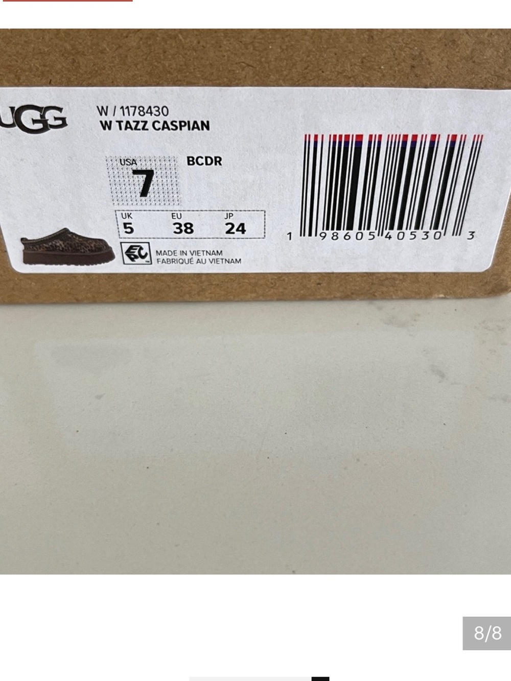 UGG® TAZZ CASPIAN PLATFORM SLIPPERS - Picture 8 of 8